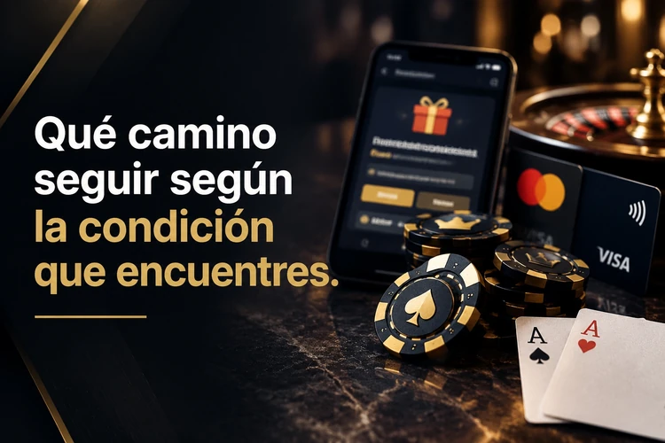 Qué camino seguir según la condición que encuentres