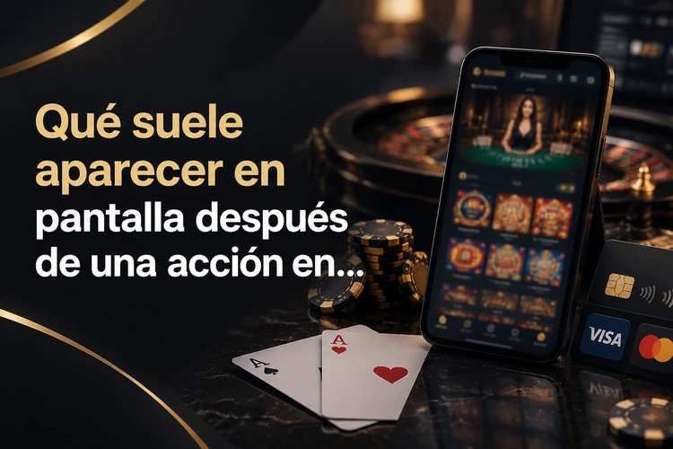 Qué suele aparecer en pantalla después de una acción en Spingrande